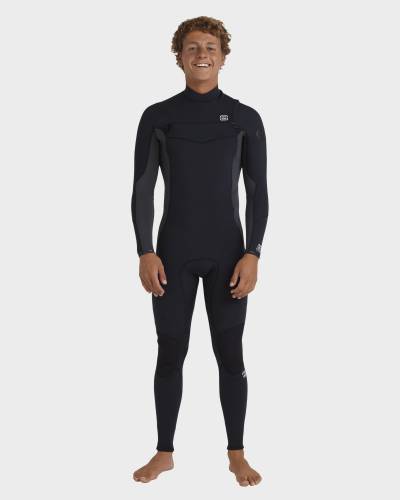 Mens 3/2mm Absolute Natural Chest Zip Wetsuit