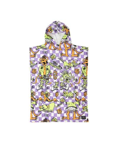 Youth Irvine Hooded Poncho - Purple
