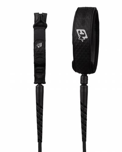 Reliance 2.0 Longboard Standard Duty Knee 9ft Leash - Black Silver