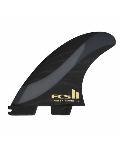 FCS II Carissa Moore PC Aircore Tri Fins - Black - L