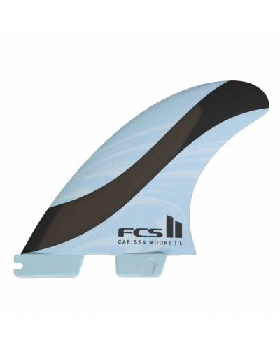 FCS II Carissa Moore PC Aircore Tri Fins - Blue/Black - L