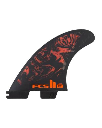 FCS II Filipe Toledo PC Tri Fins - Black/Red - M
