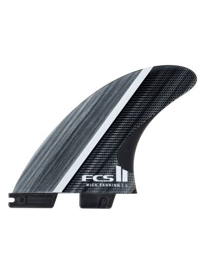 FCS II MF Glass Fibre Fusion Tri Fins - Smoke/White - Large