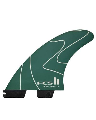 FCS II Yago Dora PC Tri Fins - Pulse Green - L