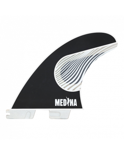 FCS II Gabriel Medina Signature Tri Fin Set - Black/White - M