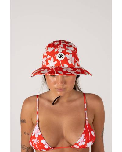 Tropical Thoughts Surf Hat - Hawaii Red