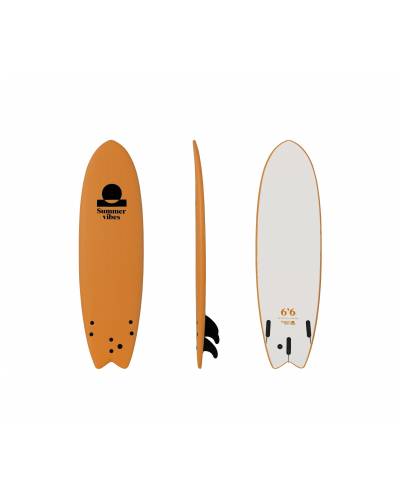 Summer Vibes Fish 6'6 Softboard - Orange