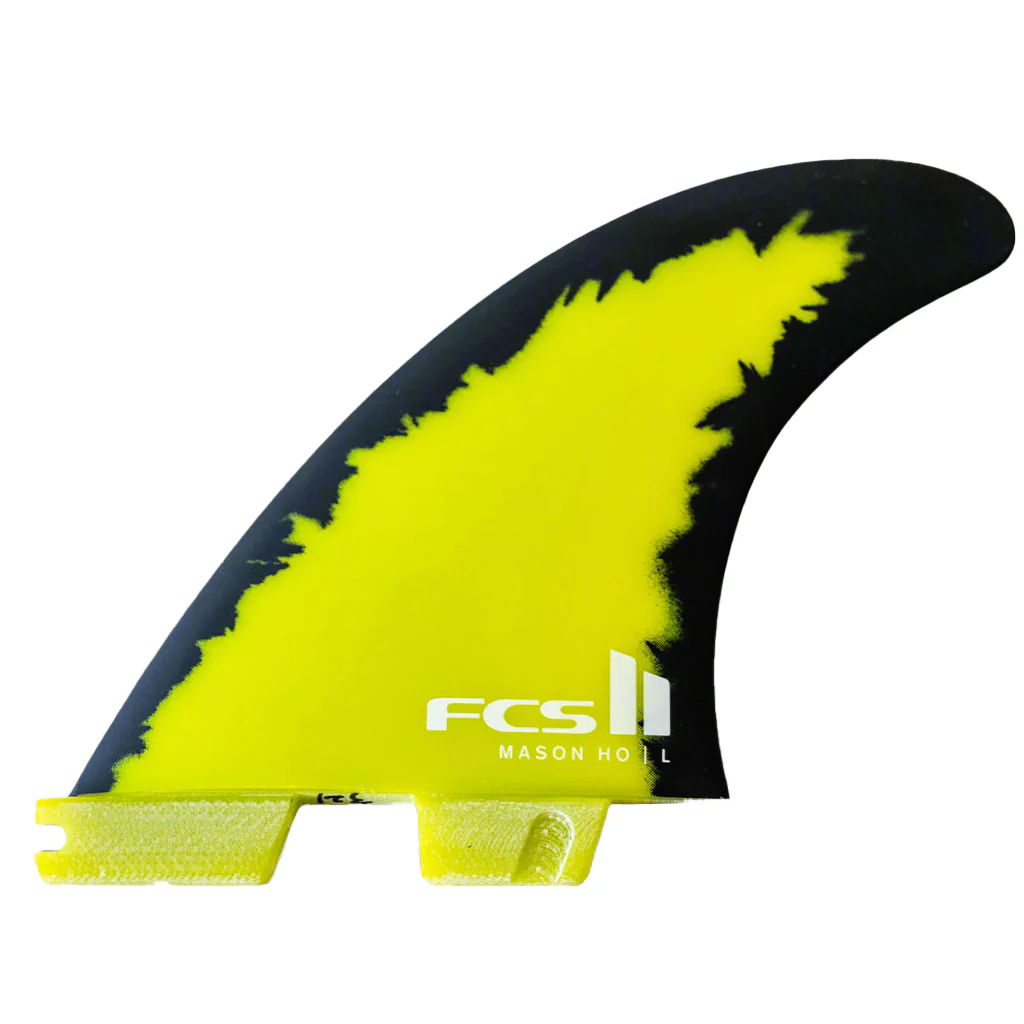 FCS II Mason Ho Signature Tri Fin Set - Black/Yellow - L