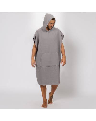 Mens Waffle Poncho - Fog