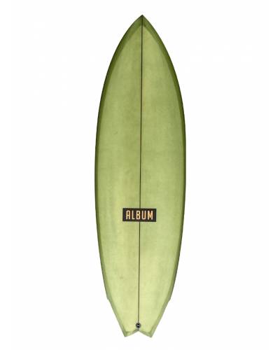 ALBUM surfboard Twins man 手渡し Album Surf Twinsman 6'2 x 21 x 2 ⅝ Surfboard - Clear