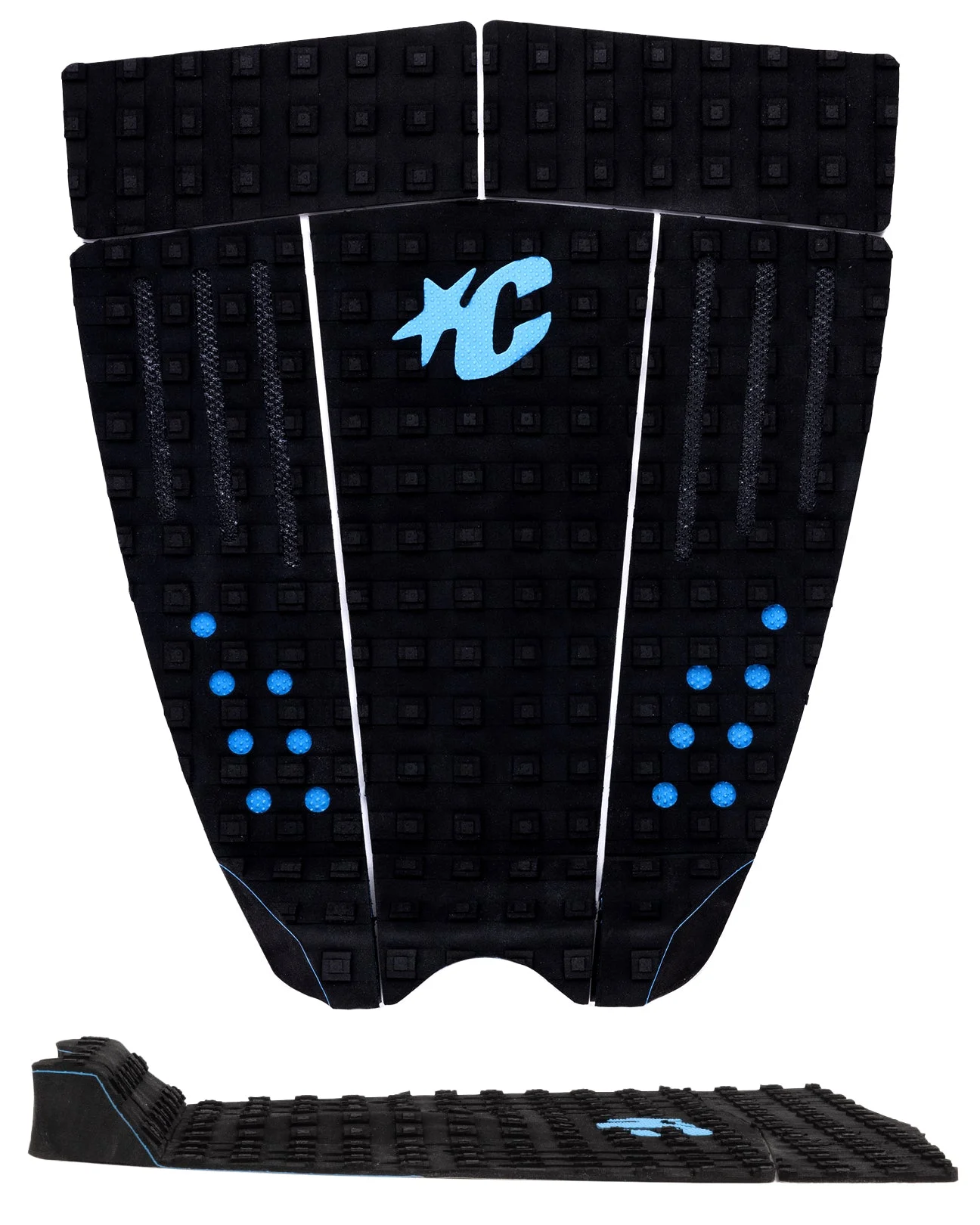 Pin tail traction pad top