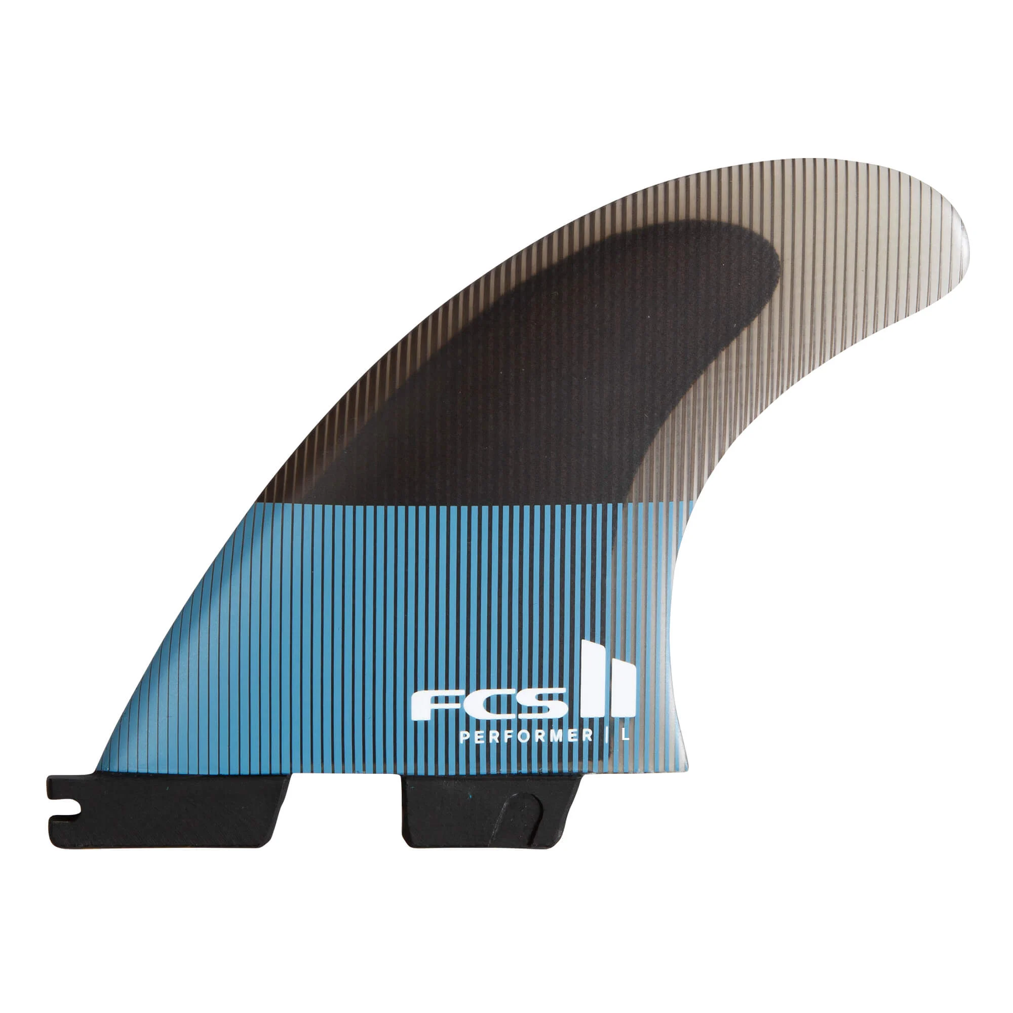FCS II Performer PC Tri Fins - Tranquil Blue - L